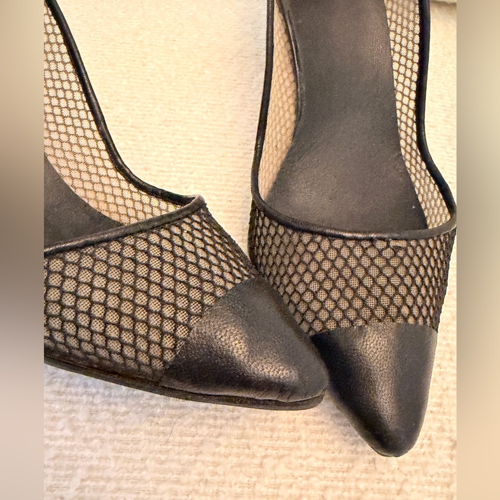 Christian Louboutin Black Mesh Heels - Picture 5 of 13